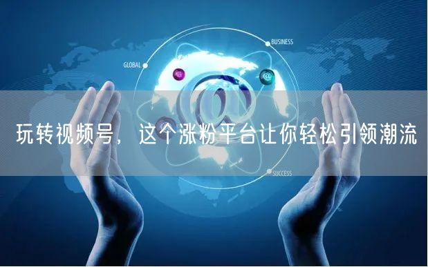 玩转视频号，这个涨粉平台让你轻松引领潮流