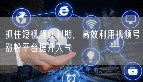 抓住短视频红利期，高效利用视频号涨粉平台提升人气