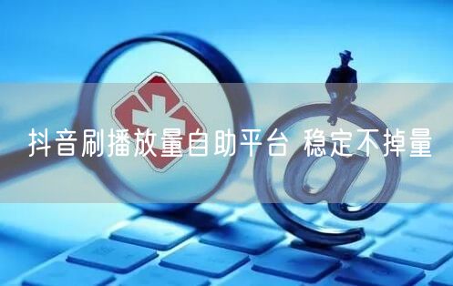 抖音刷播放量自助平台 稳定不掉量